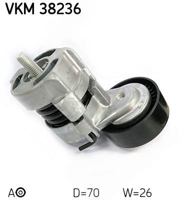 Galet tendeur de courroie d'accessoire SKF ref. VKM 38236